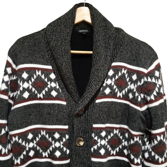 Buffalo David Bitton Men's Worthy Lined Chunky Knit Cardigan Sweater Size Small - Picture 4 of 9